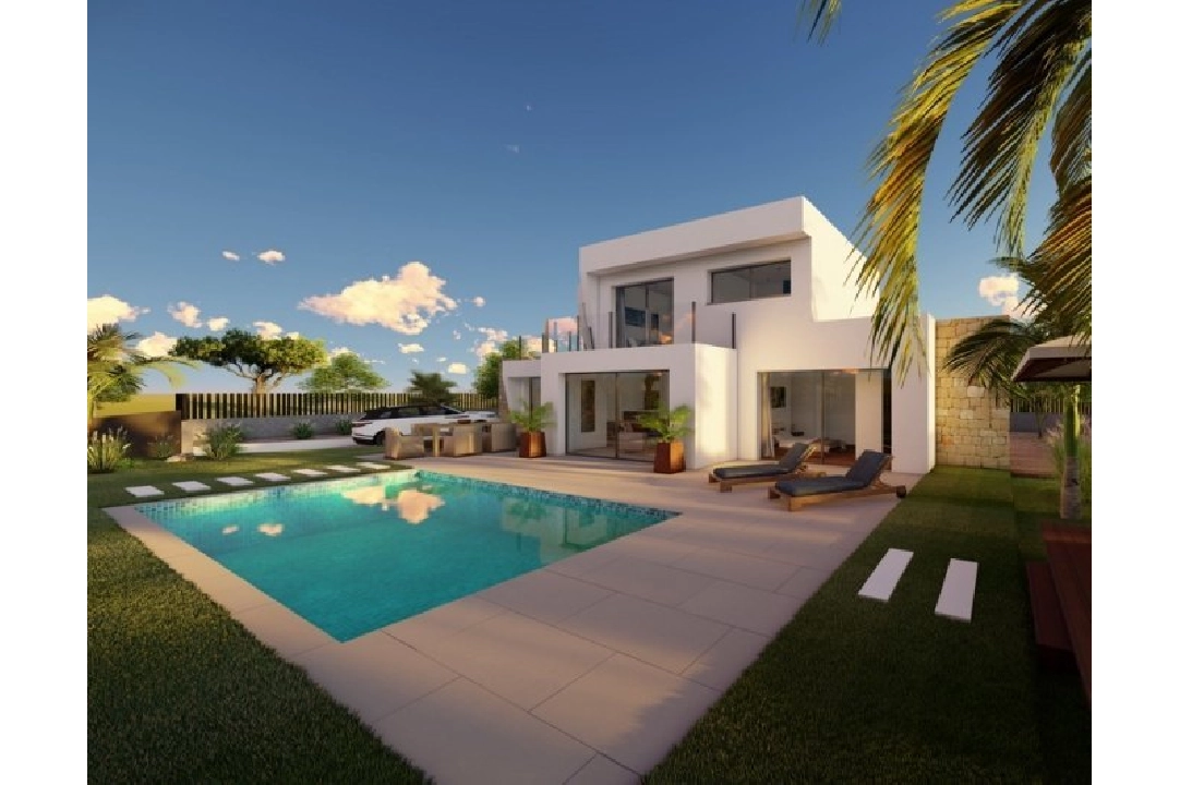 Villa in Calpe(Buenavista) te koop, woonoppervlakte 220 m², Bouwjaar 2019, Airconditioning, grondstuk 850 m², 4 slapkamer, 3 badkamer, Zwembad, ref.: BI-CA.H-413-14