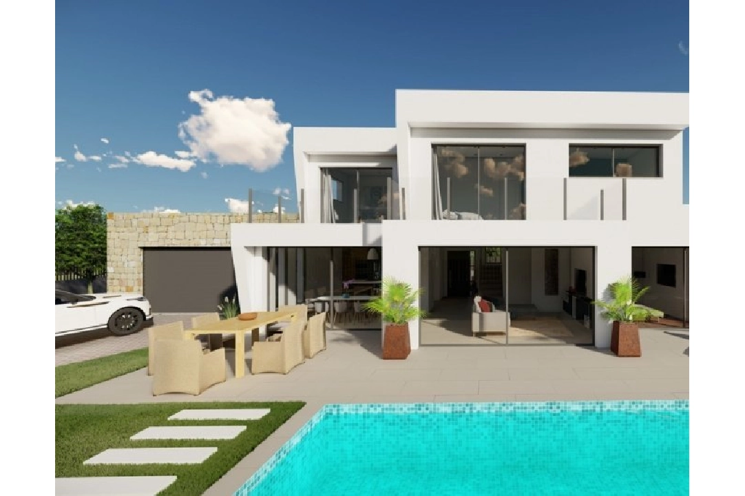 Villa in Calpe(Buenavista) te koop, woonoppervlakte 220 m², Bouwjaar 2019, Airconditioning, grondstuk 850 m², 4 slapkamer, 3 badkamer, Zwembad, ref.: BI-CA.H-413-21