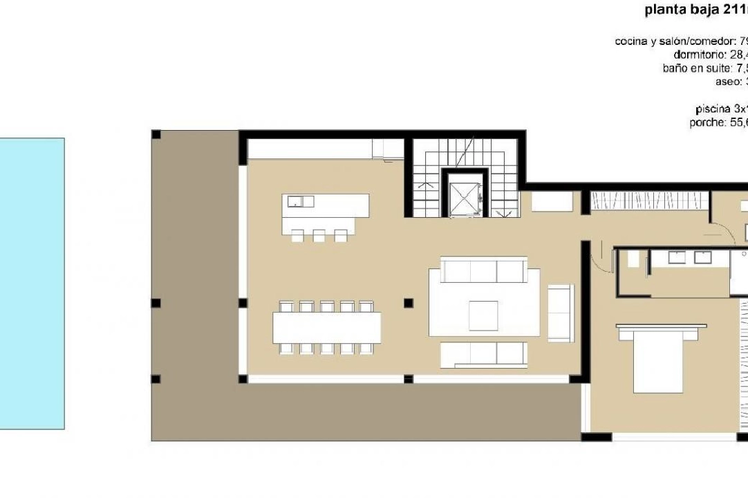 Villa in Benissa te koop, woonoppervlakte 450 m², grondstuk 1565 m², 3 slapkamer, 4 badkamer, Zwembad, ref.: COB-3095-3