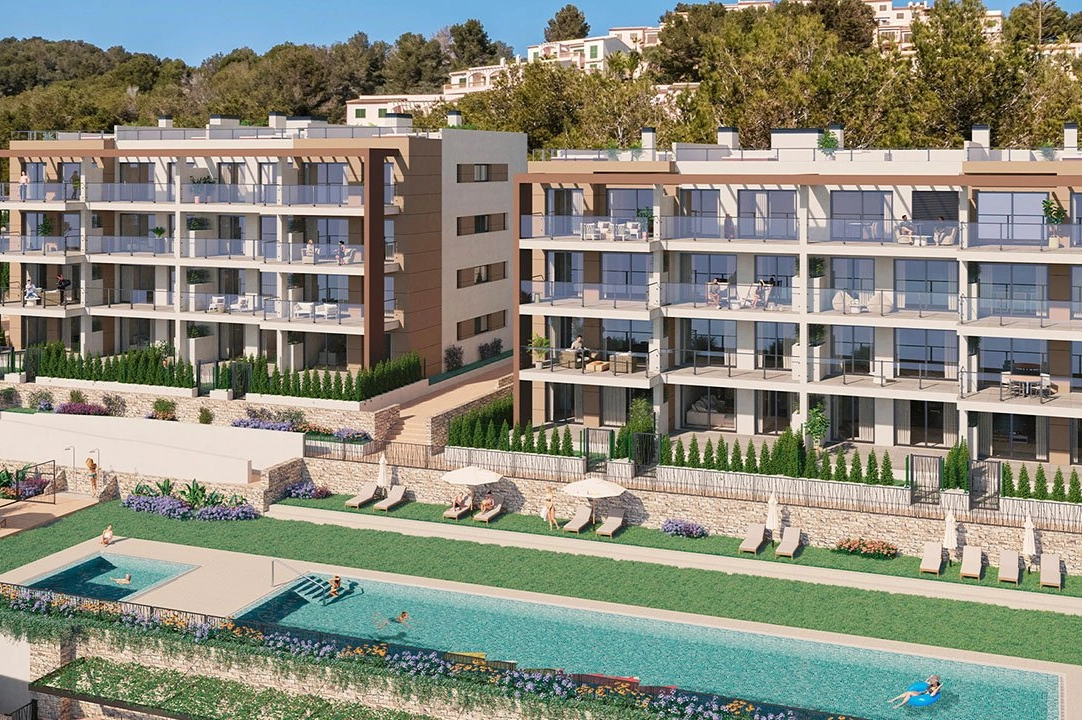 Etagen Apartment in Font de Sa Cala te koop, woonoppervlakte 138 m², Staat Eerste bewoning, Airconditioning, 3 slapkamer, 2 badkamer, Zwembad, ref.: HA-MLN-160-A02-5