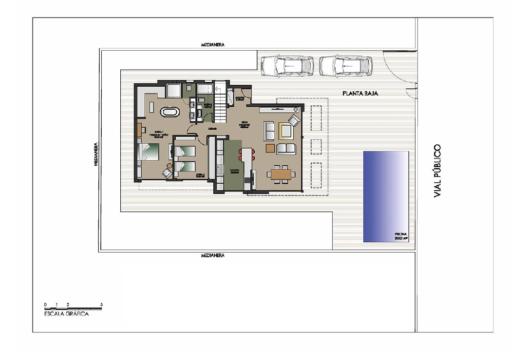 Villa in Dehesa de Campoamor te koop, woonoppervlakte 304 m², Staat Eerste bewoning, grondstuk 500 m², 4 slapkamer, 4 badkamer, Zwembad, ref.: HA-DCN-100-E14-28