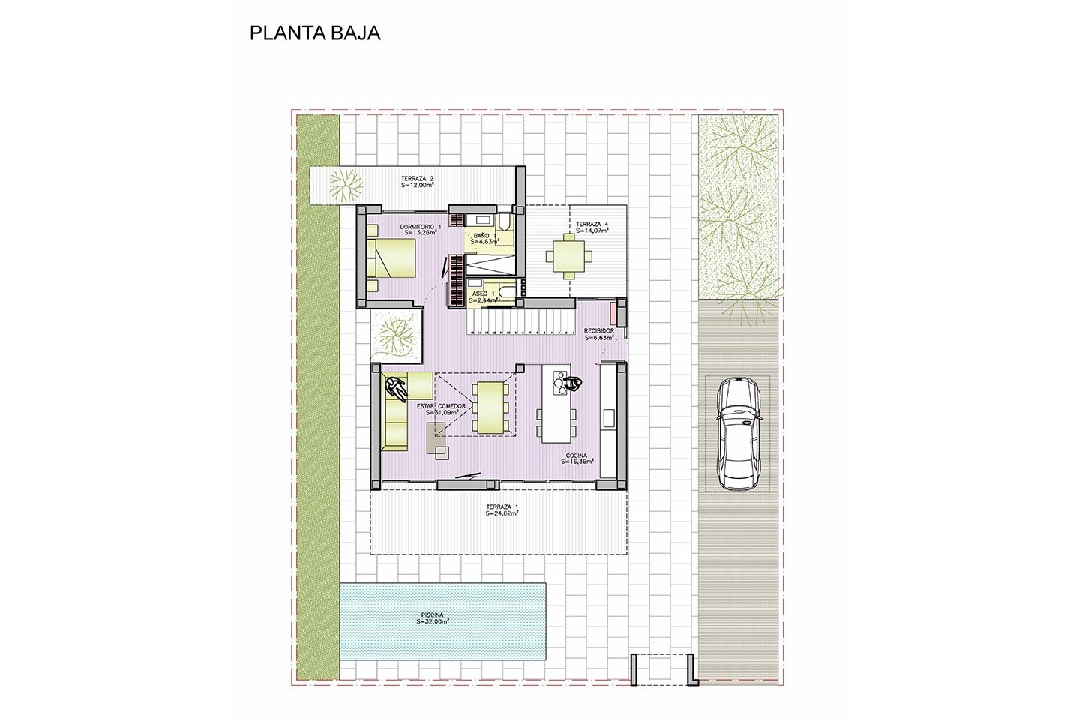 Villa in Dehesa de Campoamor te koop, woonoppervlakte 307 m², Staat Eerste bewoning, grondstuk 500 m², 4 slapkamer, 4 badkamer, Zwembad, ref.: HA-DCN-100-E15-9