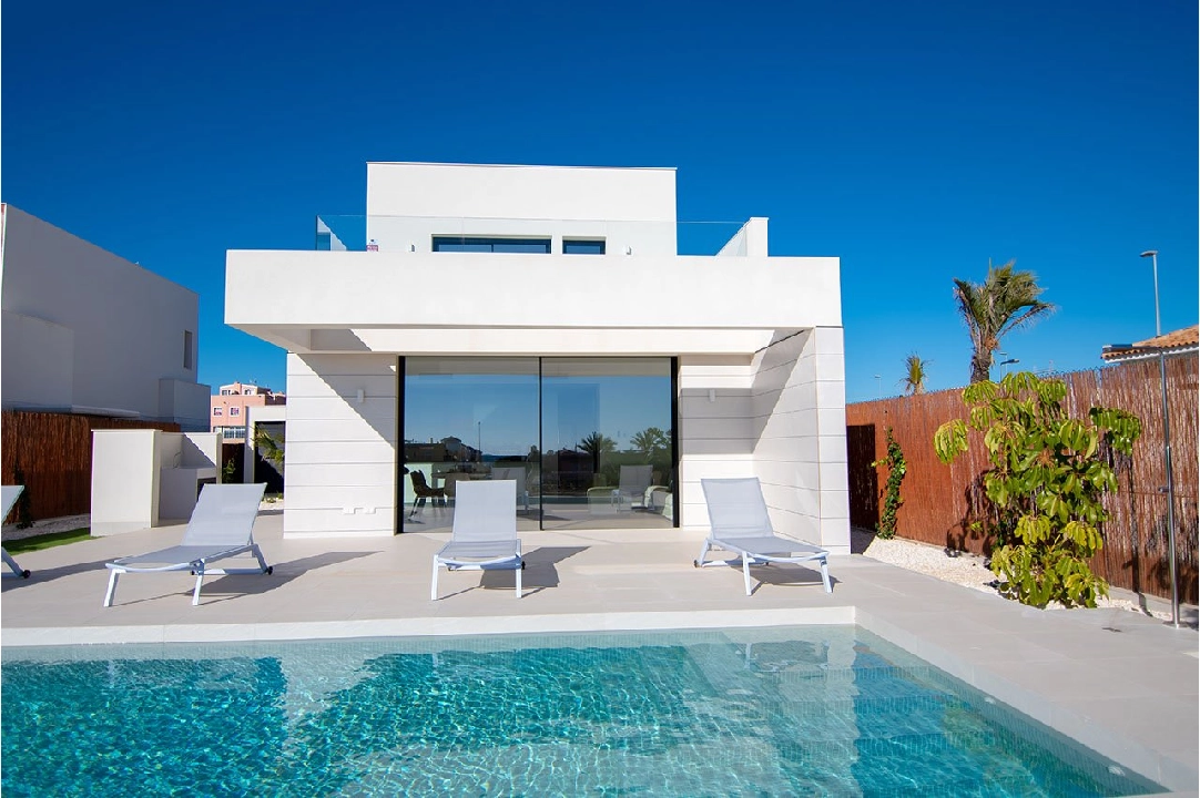 Villa in Los Montesinos te koop, woonoppervlakte 159 m², Staat Eerste bewoning, Airconditioning, grondstuk 367 m², 3 slapkamer, 2 badkamer, Zwembad, ref.: HA-MSN-120-E02-2