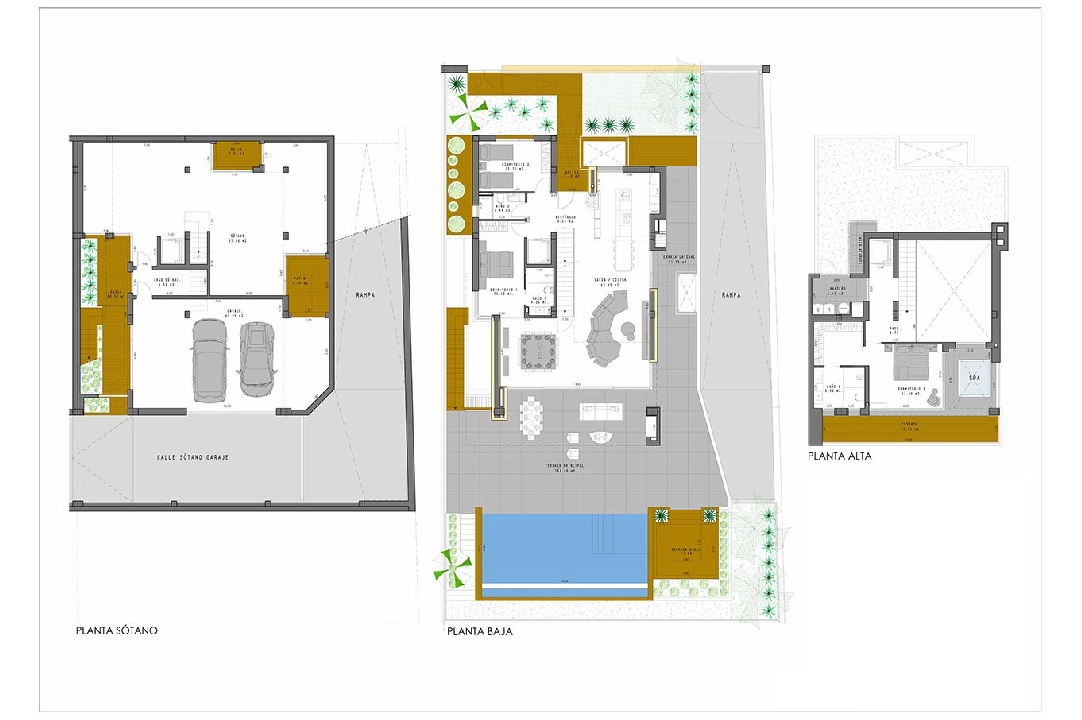 Villa in Algorfa te koop, woonoppervlakte 399 m², Staat Eerste bewoning, + fussboden, Airconditioning, grondstuk 469 m², 3 slapkamer, 3 badkamer, Zwembad, ref.: HA-ARN-111-E02-11