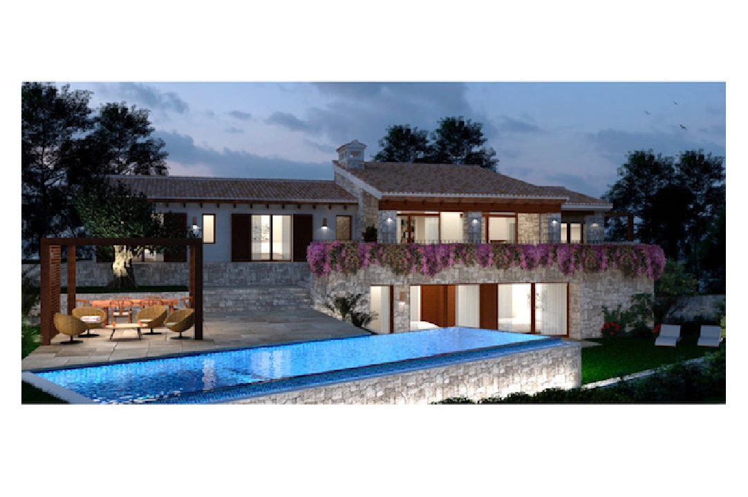 Villa in Benitachell(Cumbre del Sol) te koop, woonoppervlakte 282 m², Bouwjaar 2022, Airconditioning, grondstuk 891 m², 4 slapkamer, 3 badkamer, Zwembad, ref.: BI-BX.H-182-1