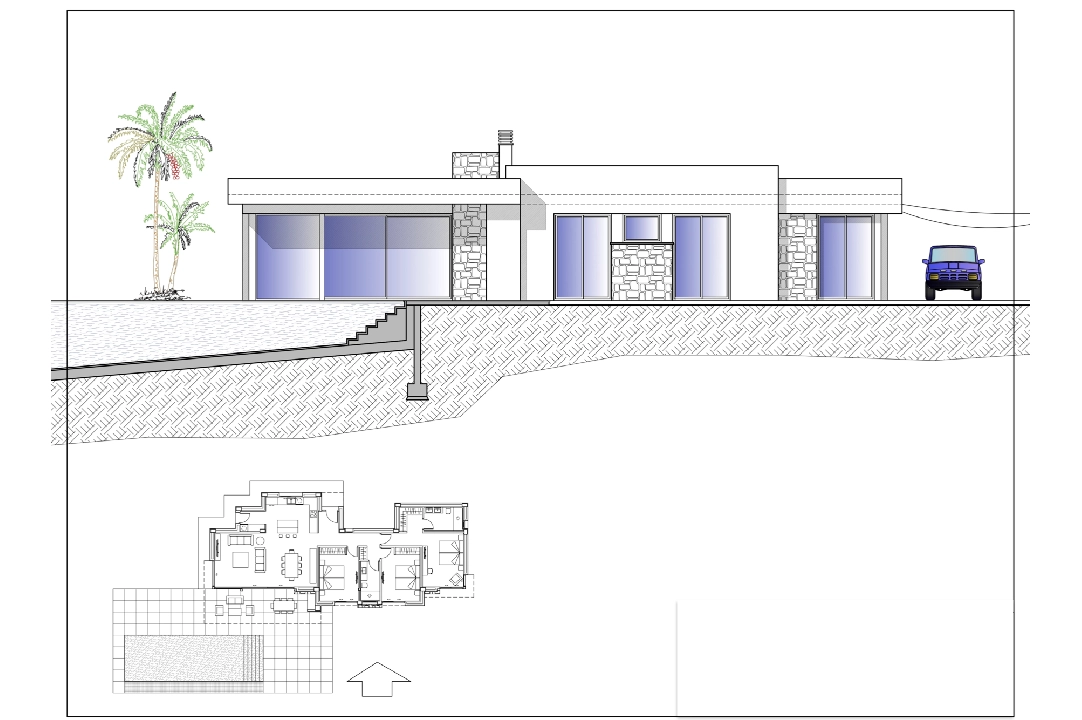 Villa in Calpe te koop, woonoppervlakte 166 m², Airconditioning, grondstuk 800 m², 3 slapkamer, 2 badkamer, Zwembad, ref.: BI-CA.H-443-6