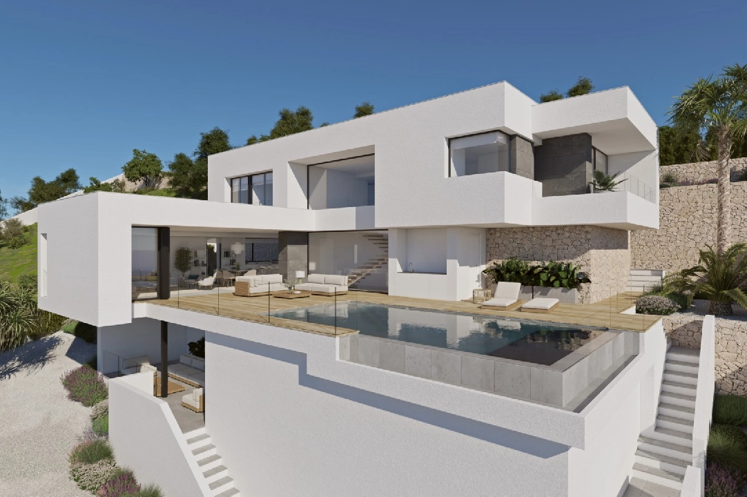 Villa in Cumbre del Sol(Residencial Plus Jazmines) te koop, woonoppervlakte 198 m², grondstuk 807 m², 3 slapkamer, 3 badkamer, Zwembad, ref.: VA-AJ224-1