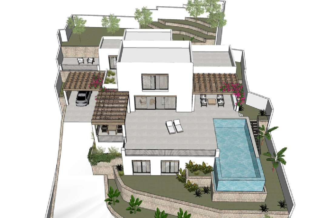 Villa in Moraira(Paichi) te koop, Airconditioning, grondstuk 1000 m², 4 slapkamer, 3 badkamer, ref.: BP-4216MOR-14