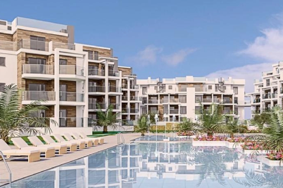 Etagen Apartment in Denia te koop, woonoppervlakte 85 m², Bouwjaar 2023, Staat als nieuw, + KLIMA, Airconditioning, 3 slapkamer, 2 badkamer, Zwembad, ref.: AS-1823-19