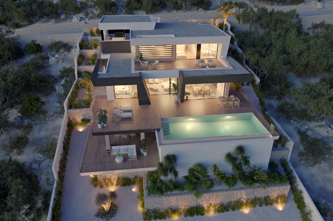 Villa in Cumbre del Sol(Lirios Design) te koop, woonoppervlakte 212 m², grondstuk 861 m², 3 slapkamer, 4 badkamer, Zwembad, ref.: VA-AL097-3