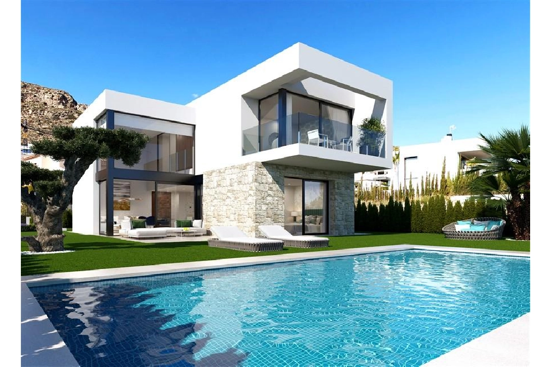 Villa in Finestrat te koop, woonoppervlakte 150 m², grondstuk 450 m², 3 slapkamer, 3 badkamer, Zwembad, ref.: COB-3382-1