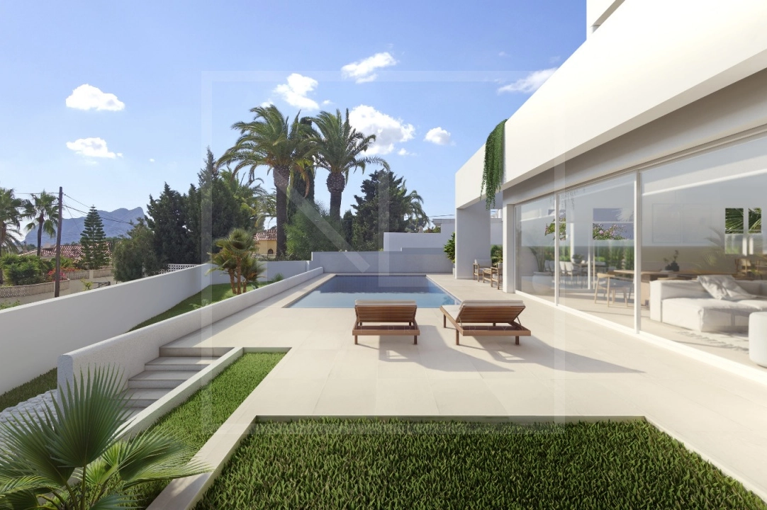 Villa in Benissa costa(Baladrar) te koop, woonoppervlakte 138 m², Bouwjaar 2023, + Vloerverwarming, Airconditioning, grondstuk 625 m², 3 slapkamer, 3 badkamer, Zwembad, ref.: NL-NLD1444-6