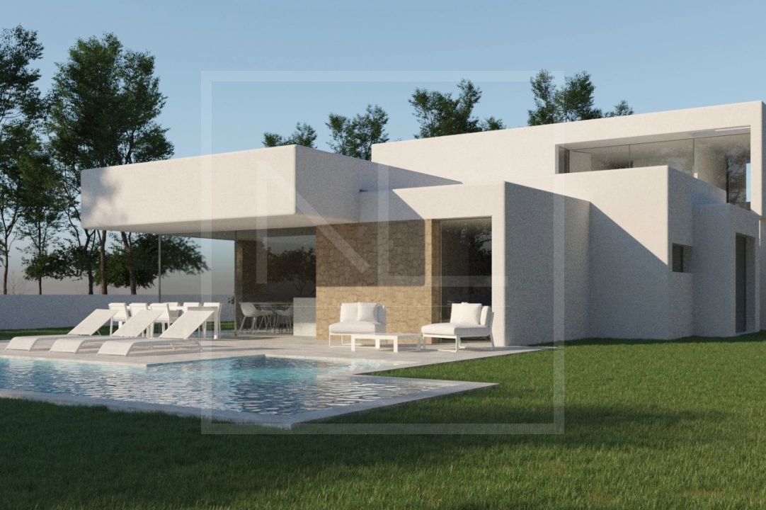 Villa in Moraira te koop, woonoppervlakte 268 m², Bouwjaar 2023, + Centrale verwarming, Airconditioning, grondstuk 891 m², 4 slapkamer, 4 badkamer, Zwembad, ref.: NL-NLD1448-1