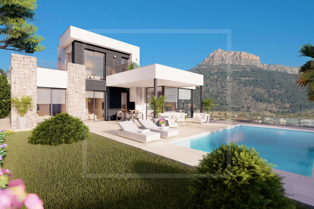 Villa in Calpe te koop, woonoppervlakte 321 m², + Vloerverwarming, Airconditioning, grondstuk 885 m², 4 slapkamer, 4 badkamer, Zwembad, ref.: NL-NLD1451-1