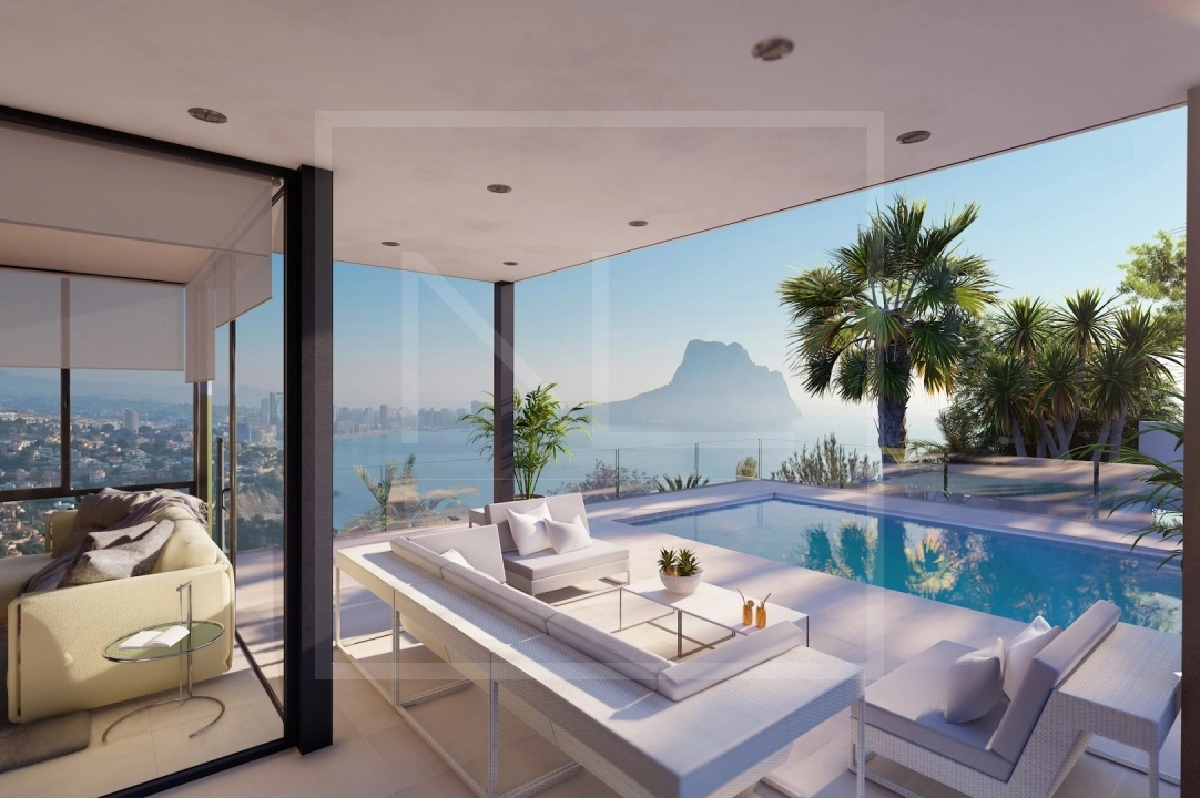 Villa in Calpe te koop, woonoppervlakte 321 m², + Vloerverwarming, Airconditioning, grondstuk 885 m², 4 slapkamer, 4 badkamer, Zwembad, ref.: NL-NLD1451-4