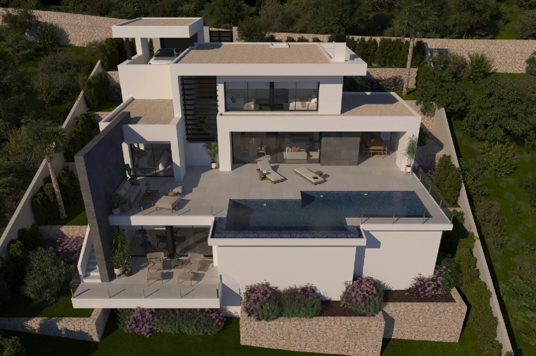 Villa in Cumbre del Sol te koop, woonoppervlakte 337 m², grondstuk 824 m², 3 slapkamer, 4 badkamer, Zwembad, ref.: BS-82447844-1
