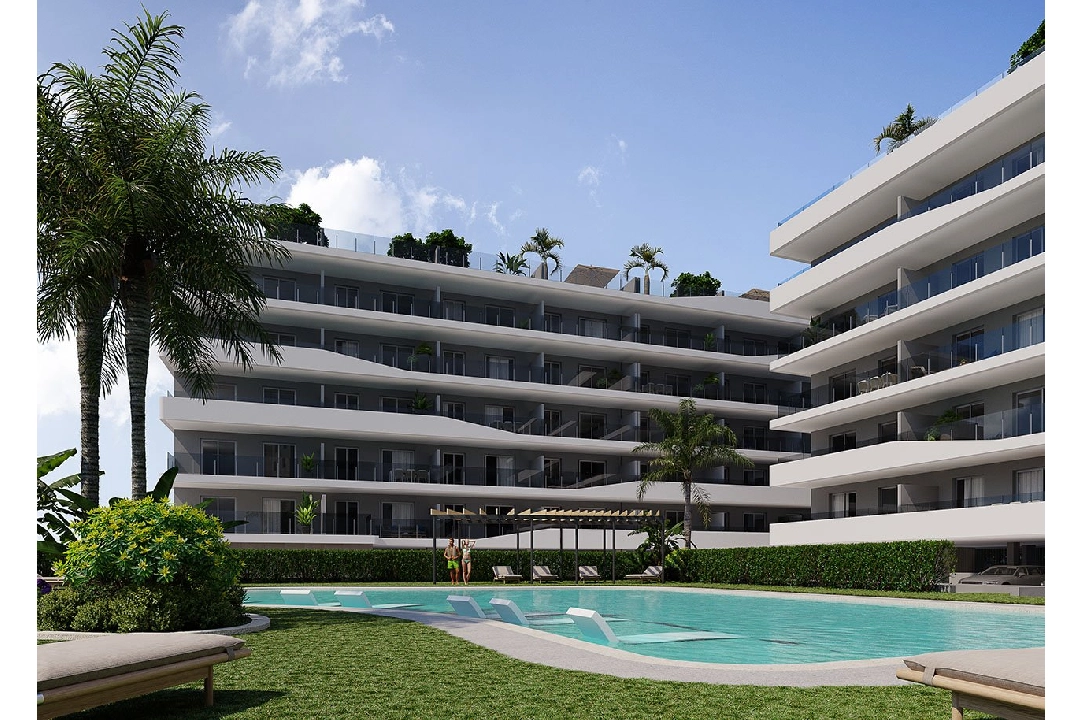 Penthouse Apartment in Santa Pola te koop, woonoppervlakte 208 m², Staat Eerste bewoning, 2 slapkamer, 2 badkamer, Zwembad, ref.: HA-SPN-702-A03-4