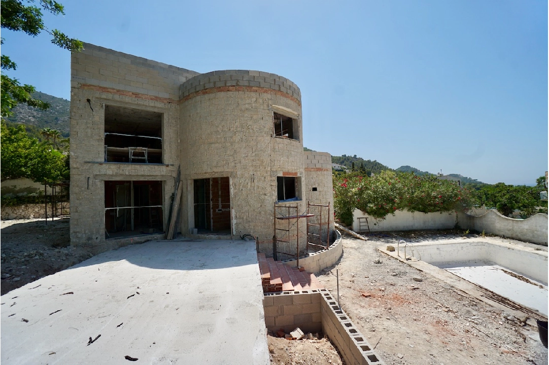 Villa in Benitachell(Moraira Alcasar) te koop, woonoppervlakte 260 m², Airconditioning, grondstuk 1280 m², 4 slapkamer, 3 badkamer, Zwembad, ref.: CA-H-1675-AMB-28