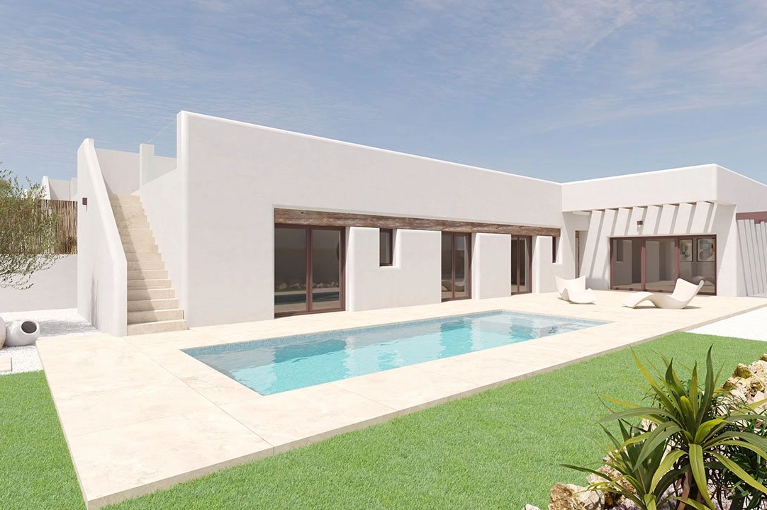 Villa in Algorfa te koop, woonoppervlakte 175 m², Staat Eerste bewoning, Airconditioning, grondstuk 454 m², 3 slapkamer, 2 badkamer, Zwembad, ref.: HA-ARN-108-E01-1