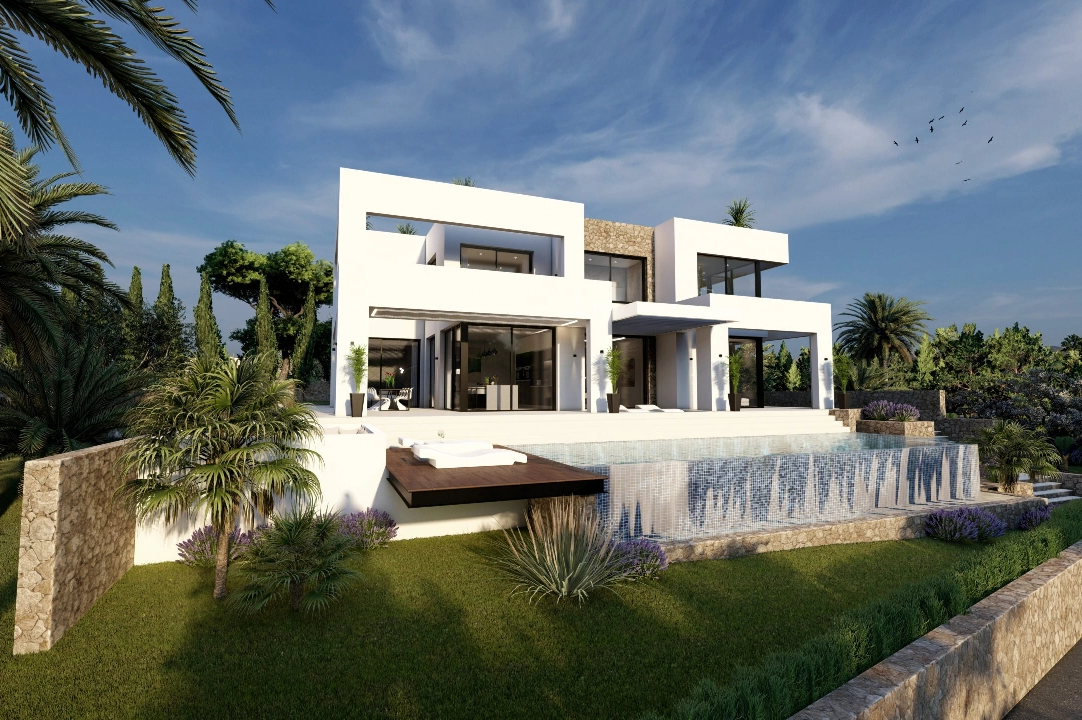 Villa in Benissa(Benissa Costa) te koop, woonoppervlakte 574 m², Airconditioning, grondstuk 1372 m², 4 slapkamer, 4 badkamer, Zwembad, ref.: BP-7015BEN-45