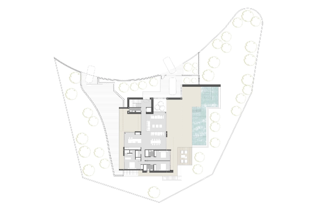 Villa in Moraira(Fanadix) te koop, woonoppervlakte 677 m², Airconditioning, grondstuk 1601 m², 4 slapkamer, 5 badkamer, ref.: BP-3616MOR-5