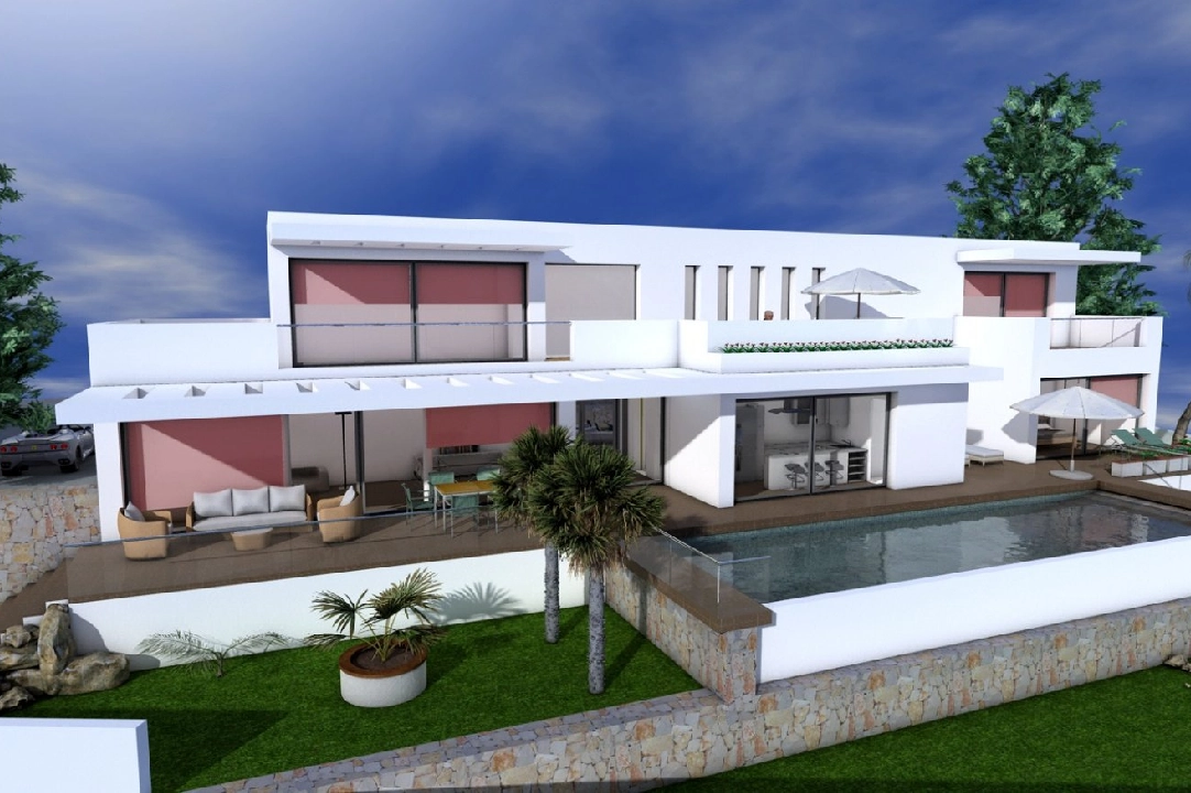 Villa in Moraira(El bosque) te koop, woonoppervlakte 239 m², Airconditioning, grondstuk 836 m², 3 slapkamer, 3 badkamer, ref.: AM-11654DA-3700-1