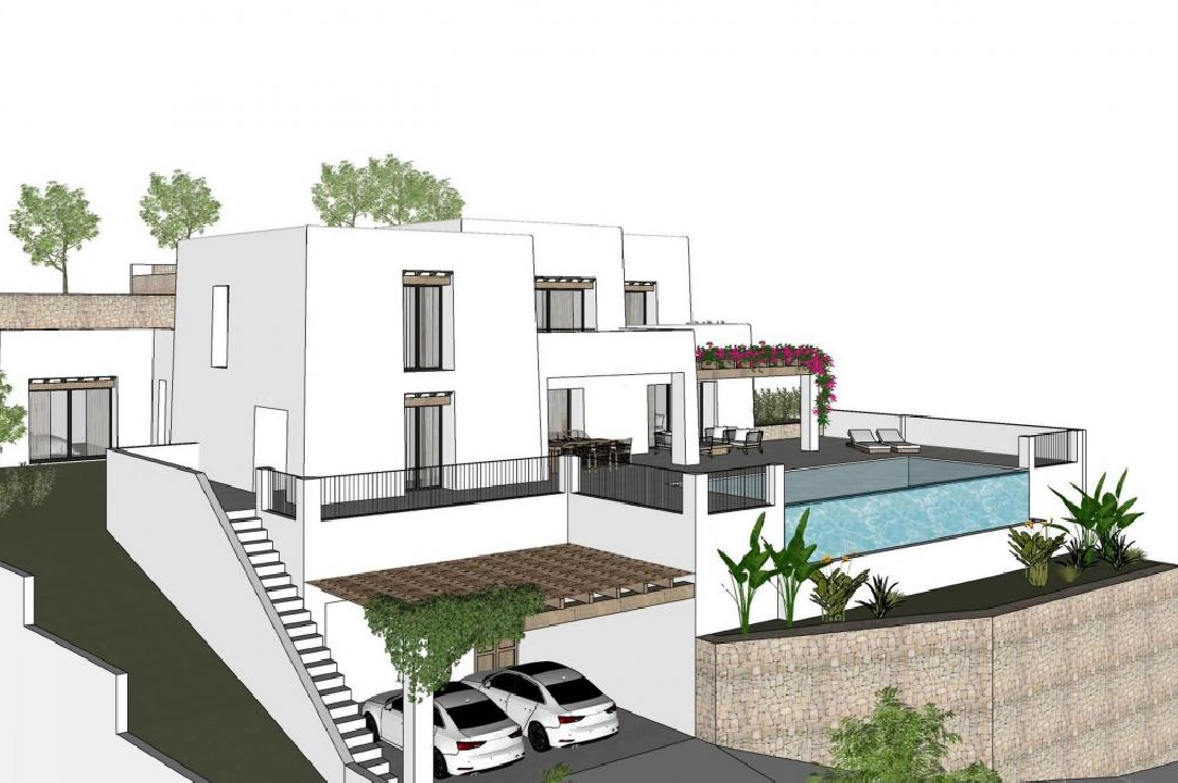 Villa in Moraira te koop, grondstuk 1000 m², 4 slapkamer, 4 badkamer, Zwembad, ref.: COB-3416-2