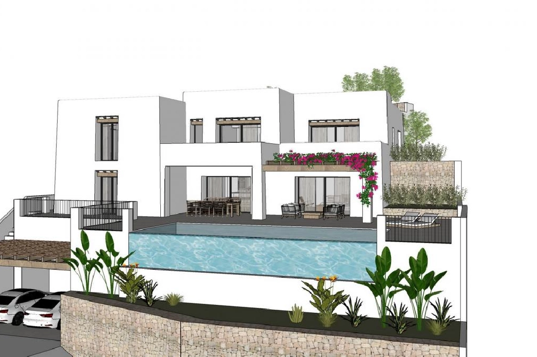 Villa in Moraira te koop, grondstuk 1000 m², 4 slapkamer, 4 badkamer, Zwembad, ref.: COB-3416-3