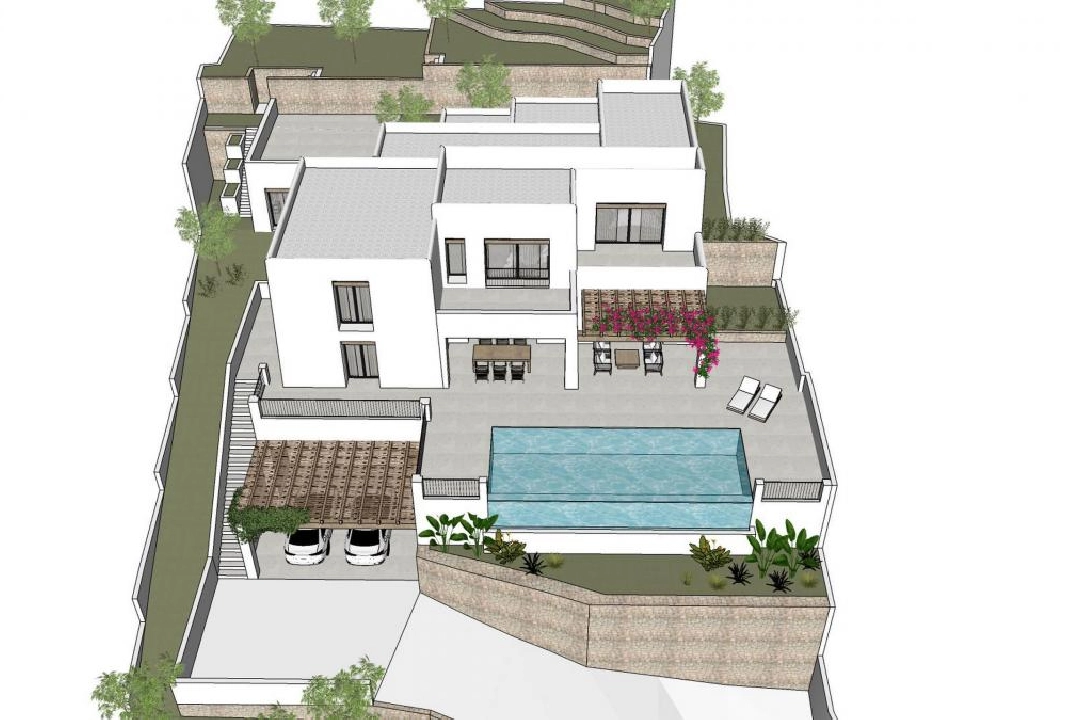 Villa in Moraira te koop, grondstuk 1000 m², 4 slapkamer, 4 badkamer, Zwembad, ref.: COB-3416-5