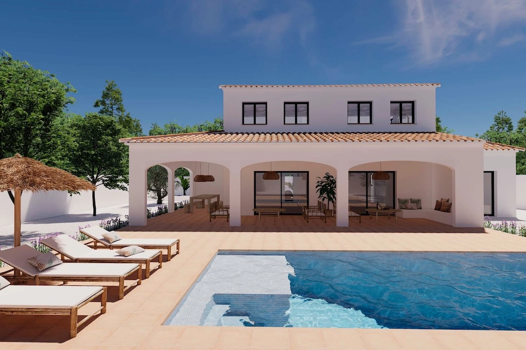 Villa in Moraira(Pinar del Advocat) te koop, woonoppervlakte 248 m², Airconditioning, grondstuk 1050 m², 4 slapkamer, 4 badkamer, Zwembad, ref.: CA-H-1712-AMB-10