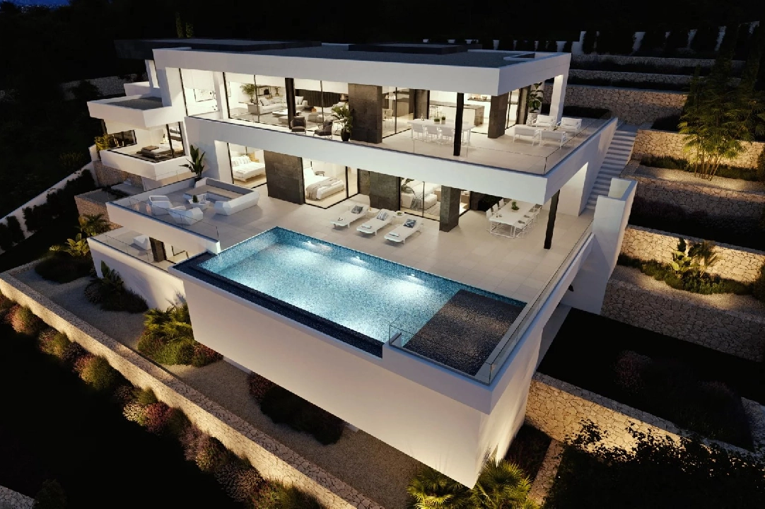 Villa in Cumbre del Sol te koop, woonoppervlakte 830 m², grondstuk 1877 m², 1 slapkamer, 5 badkamer, Zwembad, ref.: BS-83710403-1