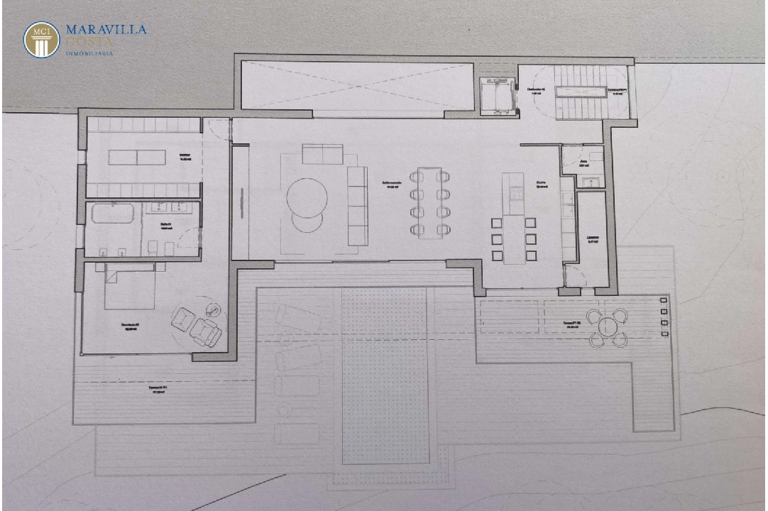 Villa in Calpe te koop, woonoppervlakte 453 m², Bouwjaar 2023, Airconditioning, grondstuk 1013 m², 4 slapkamer, 4 badkamer, ref.: MV-2506-10