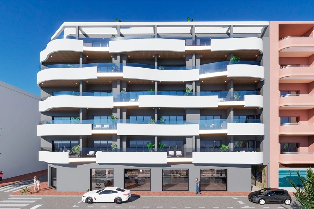 Etagen Apartment in Torrevieja te koop, woonoppervlakte 82 m², Staat Eerste bewoning, 2 slapkamer, 2 badkamer, Zwembad, ref.: HA-TON-203-A01-4