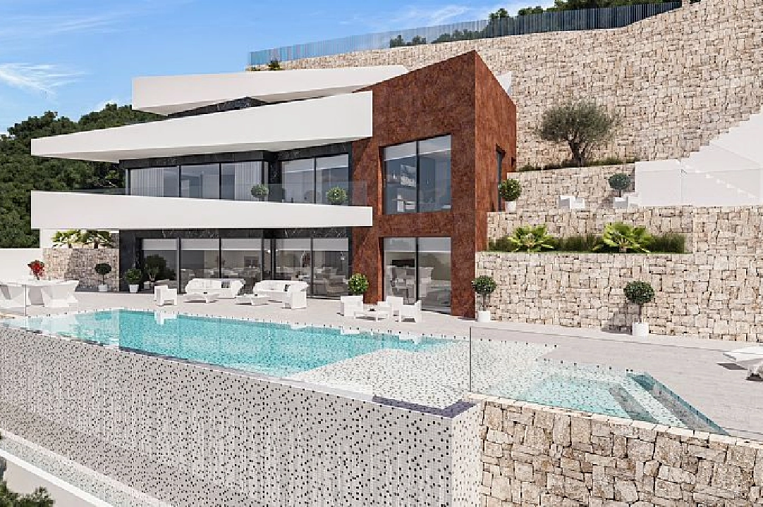 Villa in Benissa(Raco de Galeno) te koop, woonoppervlakte 478 m², Airconditioning, grondstuk 1540 m², 4 slapkamer, 4 badkamer, Zwembad, ref.: CA-H-1742-AMB-1