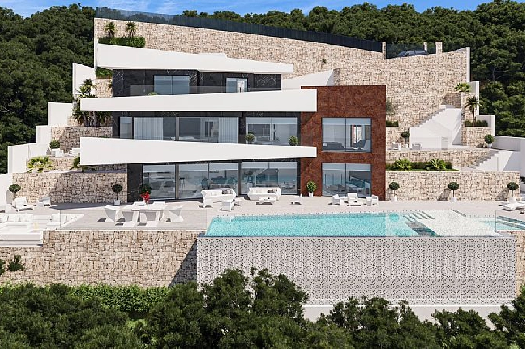 Villa in Benissa(Raco de Galeno) te koop, woonoppervlakte 478 m², Airconditioning, grondstuk 1540 m², 4 slapkamer, 4 badkamer, Zwembad, ref.: CA-H-1742-AMB-2
