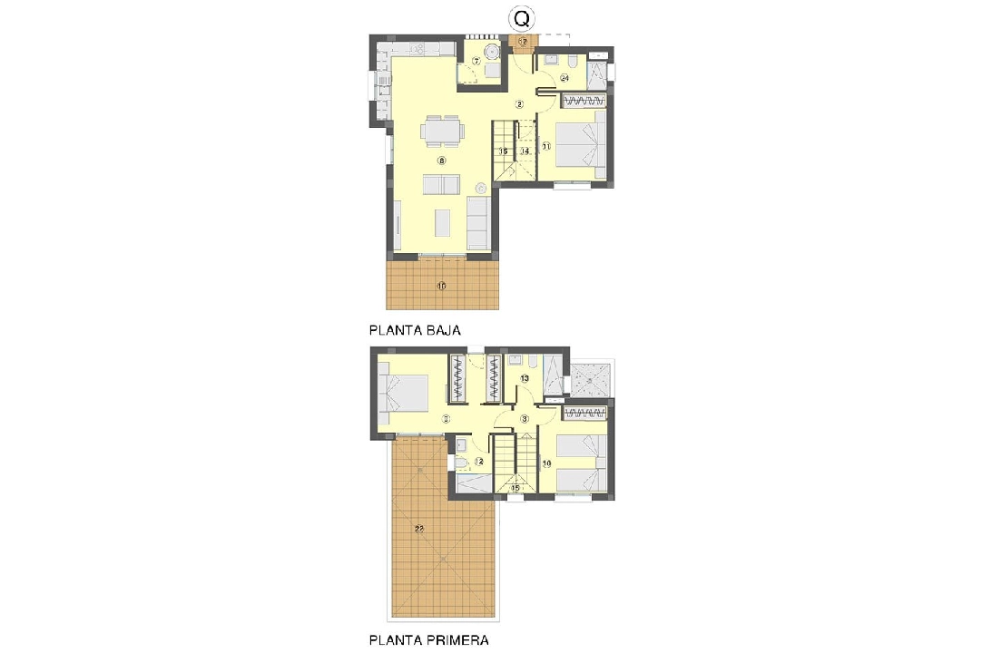 Villa in Busot te koop, woonoppervlakte 159 m², Staat Eerste bewoning, 3 slapkamer, 3 badkamer, Zwembad, ref.: HA-BUN-122-E02-6