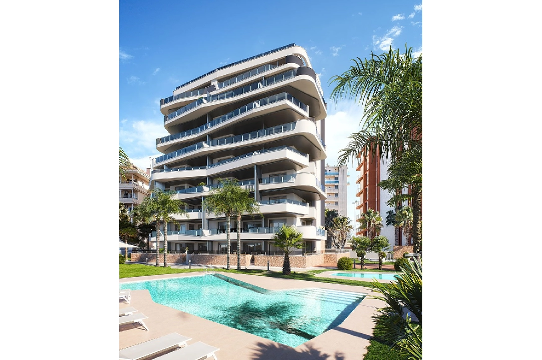 Penthouse Apartment in Guardamar del Segura te koop, woonoppervlakte 199 m², Staat Eerste bewoning, 2 slapkamer, 2 badkamer, Zwembad, ref.: HA-GUN-411-A02-10