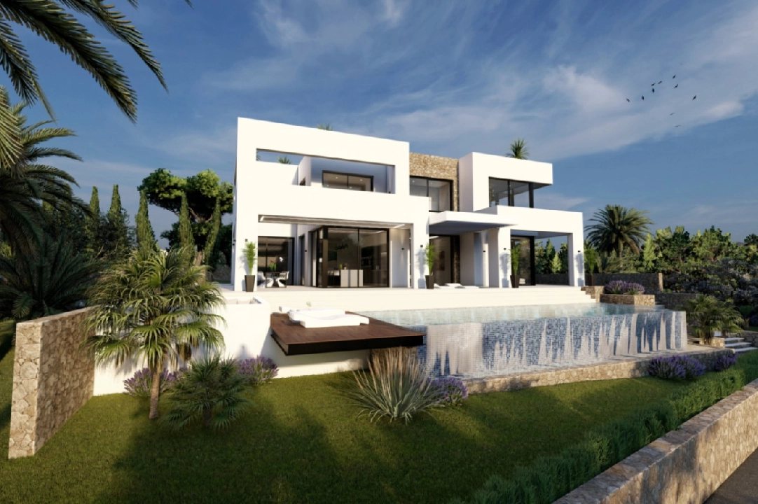 Villa in Benissa(La Fustera) te koop, woonoppervlakte 615 m², Bouwjaar 2023, Airconditioning, grondstuk 1347 m², 4 slapkamer, 3 badkamer, Zwembad, ref.: BI-BE.H-902-13