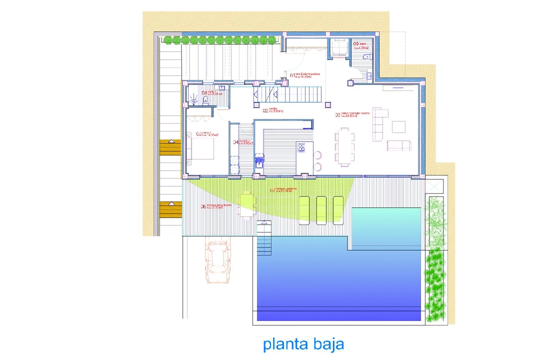 Villa in Altea te koop, woonoppervlakte 540 m², Bouwjaar 2024, Airconditioning, grondstuk 1270 m², 4 slapkamer, 4 badkamer, Zwembad, ref.: BI-AL.H-031-22