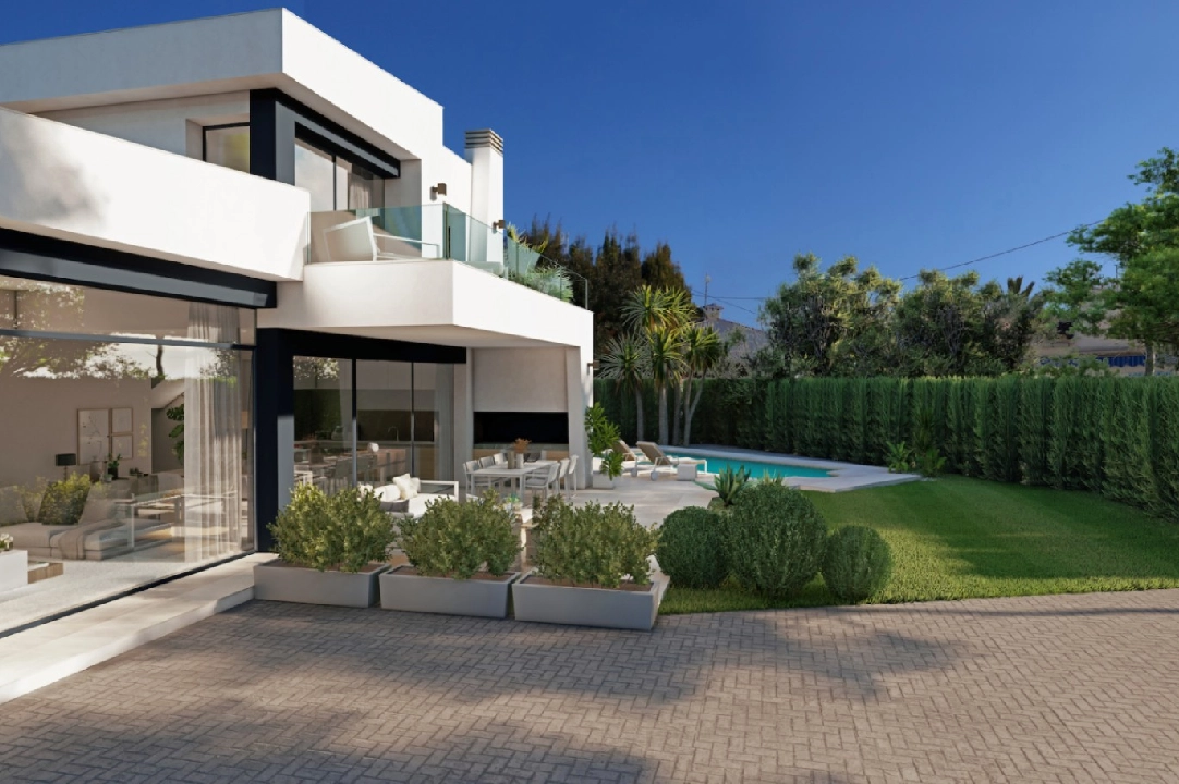 Villa in Benissa(La Fustera) te koop, woonoppervlakte 284 m², Airconditioning, grondstuk 725 m², 3 slapkamer, 3 badkamer, Zwembad, ref.: BI-BE.H-903-4