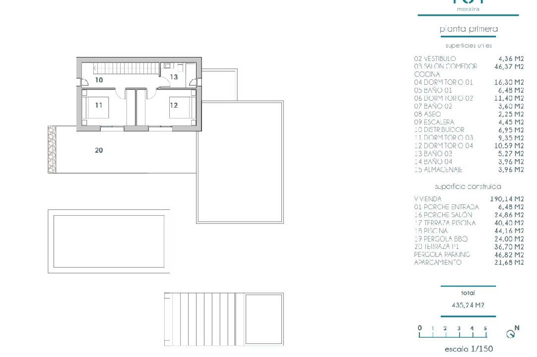 Villa in Moraira te koop, woonoppervlakte 190 m², Airconditioning, grondstuk 800 m², 4 slapkamer, 4 badkamer, Zwembad, ref.: BI-MT.H-792-10