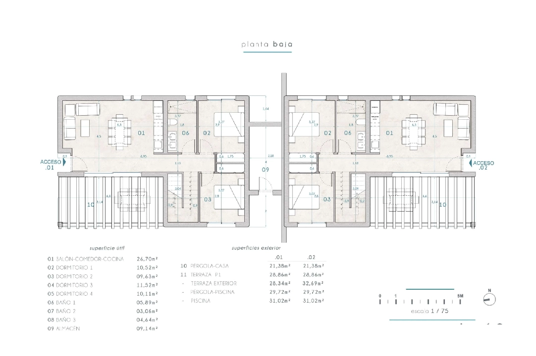 Villa in Benissa te koop, woonoppervlakte 265 m², + KLIMA, Airconditioning, grondstuk 519 m², 4 slapkamer, 3 badkamer, Zwembad, ref.: BI-MT.H-794-17