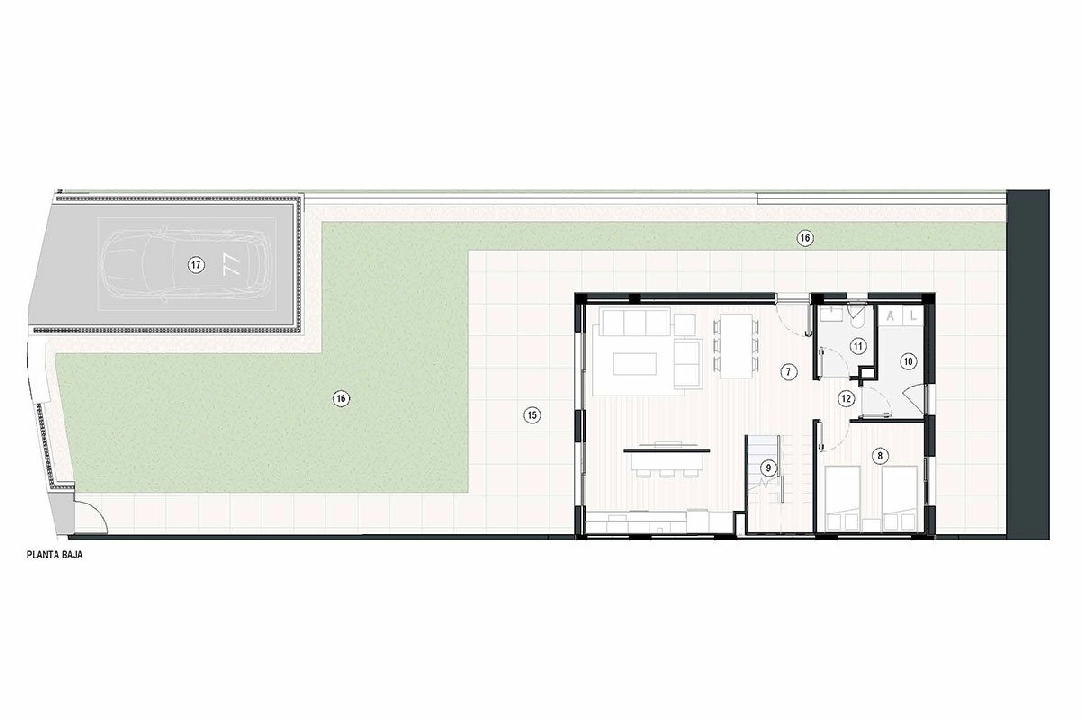 Doppelhaushälfte in Finestrat te koop, woonoppervlakte 210 m², Staat Eerste bewoning, Airconditioning, 4 slapkamer, 2 badkamer, ref.: HA-FIN-380-D02-15