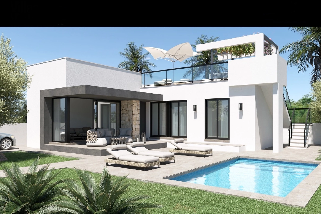 Villa in Els Poblets te koop, woonoppervlakte 84 m², Bouwjaar 2025, Airconditioning, grondstuk 382 m², 3 slapkamer, 2 badkamer, ref.: VPD-Villas-1A-1