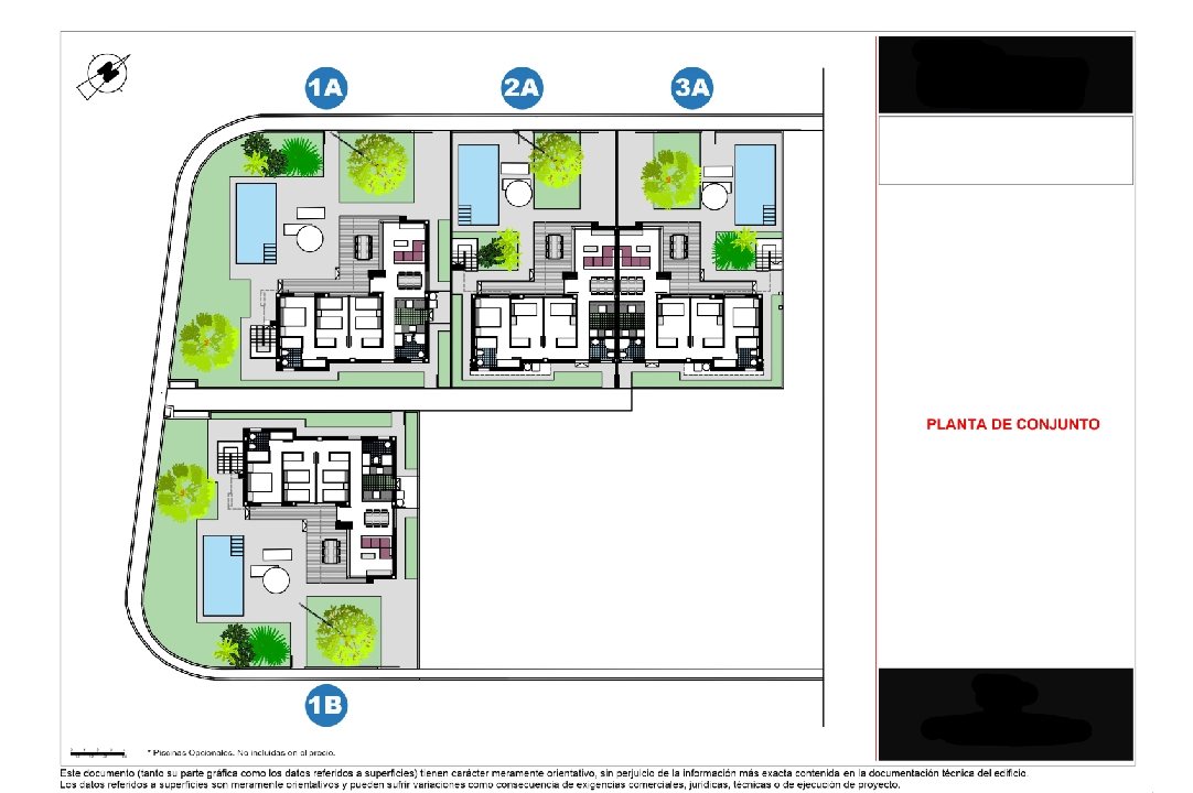 Doppelhaushälfte in Els Poblets te koop, woonoppervlakte 77 m², Bouwjaar 2025, + KLIMA, Airconditioning, grondstuk 240 m², 3 slapkamer, 2 badkamer, ref.: VPD-Villas-2A-3