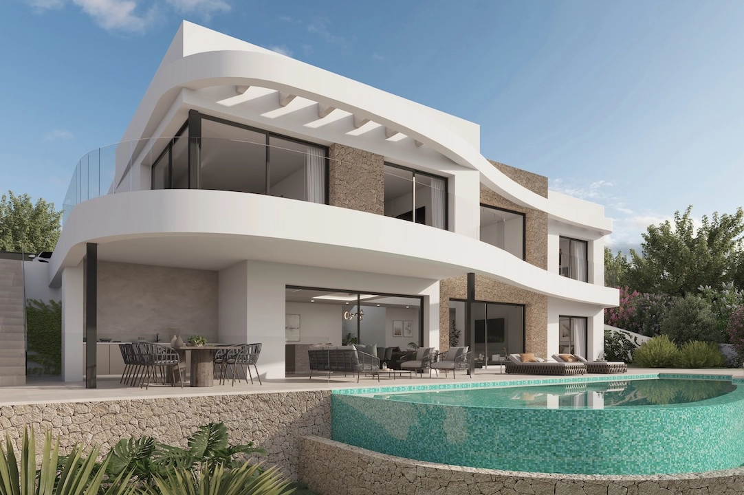 Villa in Moraira(La Sabatera) te koop, woonoppervlakte 185 m², Airconditioning, grondstuk 801 m², 4 slapkamer, 4 badkamer, Zwembad, ref.: CA-H-1786-AMB-3