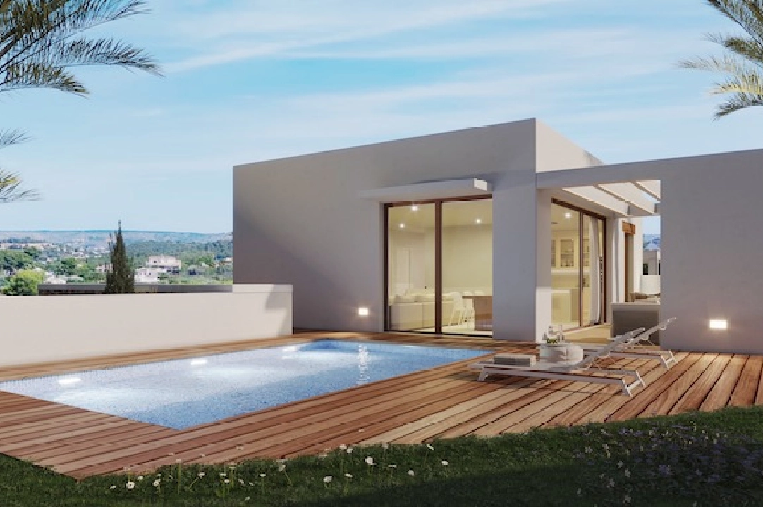 Villa in Javea(Villes del vent) te koop, woonoppervlakte 170 m², Airconditioning, grondstuk 1000 m², 3 slapkamer, 2 badkamer, Zwembad, ref.: CA-H-1799-AMBI-1