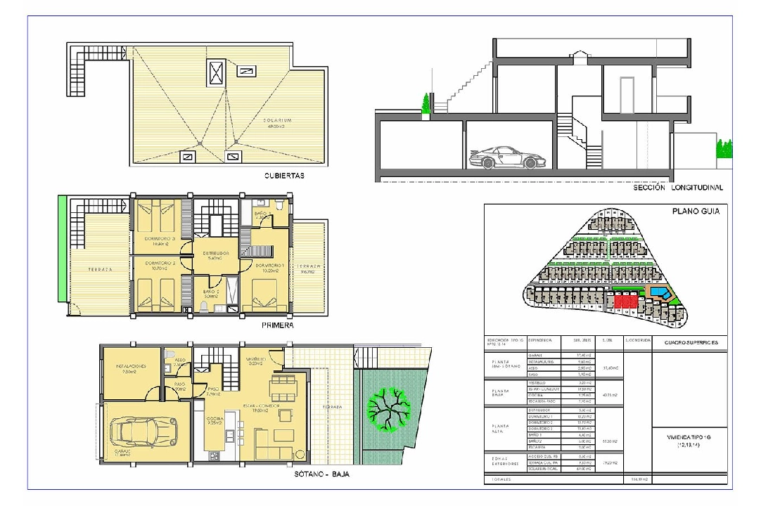 Reihenhaus in Orito te koop, woonoppervlakte 218 m², Staat Eerste bewoning, 3 slapkamer, 2 badkamer, Zwembad, ref.: HA-OTN-110-R01-1