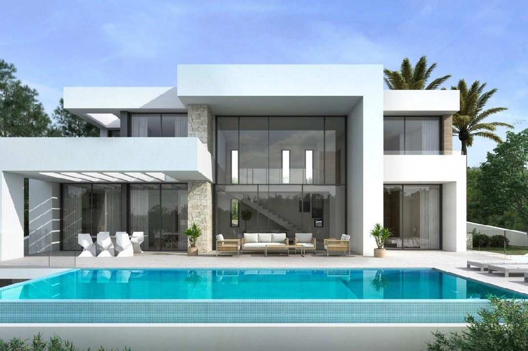 Villa in Moraira te koop, woonoppervlakte 434 m², Bouwjaar 2019, Airconditioning, grondstuk 800 m², 4 slapkamer, 3 badkamer, Zwembad, ref.: AM-11856DA-1