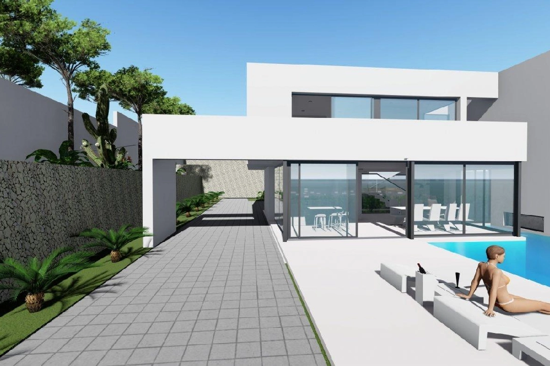 Villa in Calpe te koop, woonoppervlakte 370 m², Bouwjaar 2019, Airconditioning, grondstuk 1252 m², 4 slapkamer, 4 badkamer, Zwembad, ref.: AM-11348DA-2